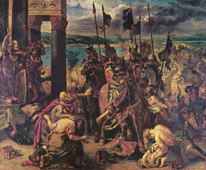 Eugene Delacroix The Entry of the Crusaders in Constantinople, china oil painting image